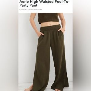 Aerie High Waisted Pool-to-Party Pant